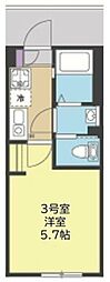 NORDUS AXIS(ノーダス アクシス) 1Kの間取図画像