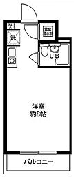 ブルーハイツ茅場町 ワンルームの間取図画像