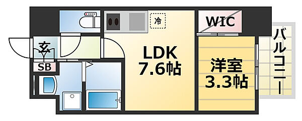 兵庫県神戸市中央区海岸通３丁目(賃貸マンション1LDK・8階・29.74㎡)の写真 その2