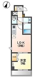 TKM 1LDKの間取図画像
