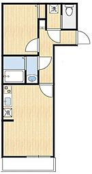 イルビラージュ錦糸町 2階1LDKの間取り