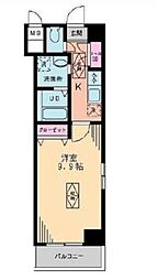 アートサイドヒルズ 5階1Kの間取り