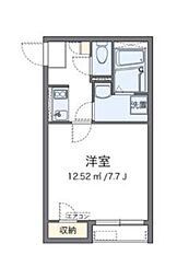 京王相模原線 京王よみうりランド駅 徒歩7分の賃貸アパート 1階1Kの間取り