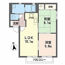 プロンティ袋原III 102 ｜ 宮城県仙台市太白区袋原１丁目19-48（賃貸アパート2LDK・1階・49.20㎡） その2