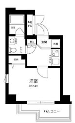 アプレシティ桜上水 3階1Kの間取り