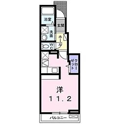 ウッド・ヴィレッジ ワンルームの間取図画像