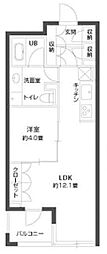 ParkCube銀座EAST 1LDKの間取図画像