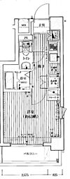 ヴァレッシア菊川シティ 1Kの間取図画像