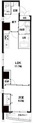 シルヴァーアウル 1LDKの間取図画像