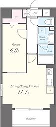 福信館 1LDKの間取図画像