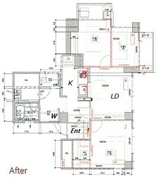 パティオ久が原 2DKの間取図画像