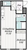 東京都町田市原町田５丁目（賃貸マンション1LDK・2階・35.60㎡） その2