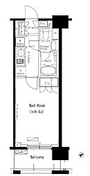 パークアクシス西船橋本郷町 ワンルームの間取図画像