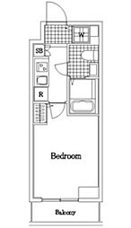スカイコート中村橋第2 1階1Kの間取り