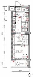 セジョリ板橋坂下2 1DKの間取図画像