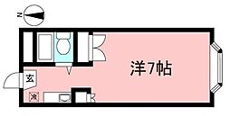 パークアベニューアートヴィレッジ参番館 1階ワンルームの間取り