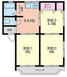 間取図画像 3DK
