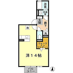 メゾン・ジュネス ワンルームの間取図画像