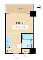 グローリア初穂武蔵境 ワンルームの間取図画像