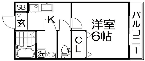 KTIレジデンス枚方 ｜大阪府枚方市岡南町(賃貸アパート1K・1階・28.15㎡)の写真 その2