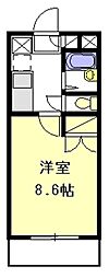 エレンド井の頭 1階1Kの間取り