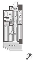 レジディア蒲田 1Kの間取図画像