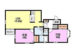 間取図画像 2LDK