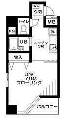 ジョワ・メゾン田端 1Kの間取図画像