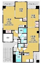 Bloom南千住 ワンルームの間取図画像
