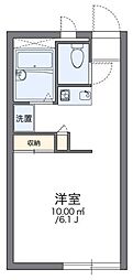 レオパレスヒルズＭ・Ｓ・Ａ 2階1Kの間取り