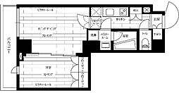 京王線 千歳烏山駅 徒歩10分の賃貸マンション 3階1LDKの間取り