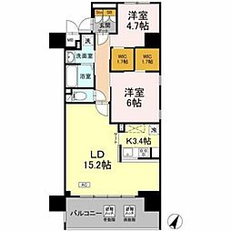 リーラ横浜川和町 2LDKの間取図画像
