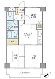 ヴェーネル滝沢 3DKの間取図画像