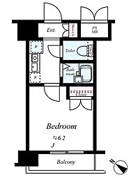 東京メトロ丸ノ内線 方南町駅 徒歩7分の賃貸マンション 1階1Kの間取り