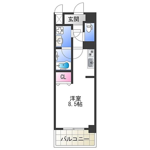 グランデュール大今里西II ｜大阪府大阪市東成区大今里西３丁目(賃貸マンション1R・11階・25.30㎡)の写真 その2