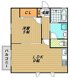 JR東海道・山陽本線 須磨海浜公園駅 徒歩3分の賃貸マンション 1階1LDKの間取り