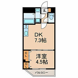 Beetle 1DKの間取図画像