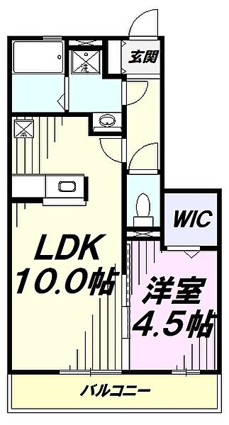 東京都昭島市美堀町２丁目(賃貸アパート1LDK・3階・36.43㎡)の写真 その2