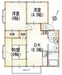 間取図画像 3DK
