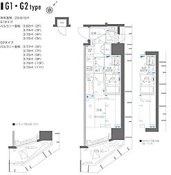 ZOOM横浜関内 1Kの間取図画像