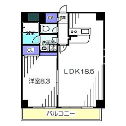 コプリー 1LDKの間取図画像