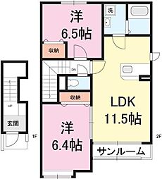 ホームズ エバーコート 2ldk 賃料5 6万円 2階 61 67 賃貸アパート住宅情報