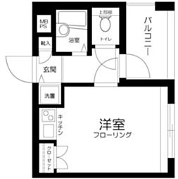 クレアシオン南大塚 ワンルームの間取図画像