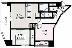 アイエステート 2LDKの間取図画像