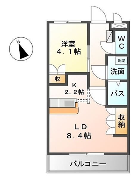 エルアール26 ｜和歌山県和歌山市平井(賃貸アパート1LDK・1階・36.00㎡)の写真 その2