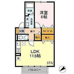 メイヒルズ3 1LDKの間取図画像