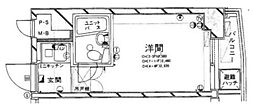 シティープラザ南麻布 ワンルームの間取図画像