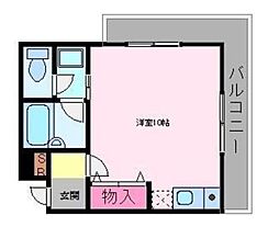 レジーナ ワンルームの間取図画像