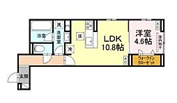（仮称）D-ROOM南篠崎町 1階1LDKの間取り