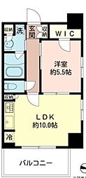 MFPRコート木場公園 1DKの間取図画像